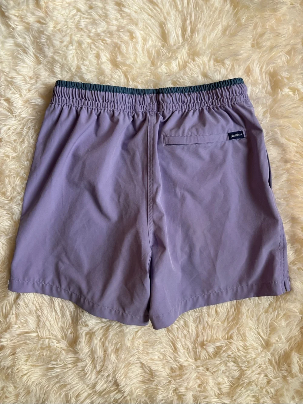 Chubbies Men’s Swim Trunks Small Purple Lined 5.5” Inseam Drawstring